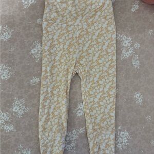 Lou Lou & Company Floral Kids Leggings - Peach